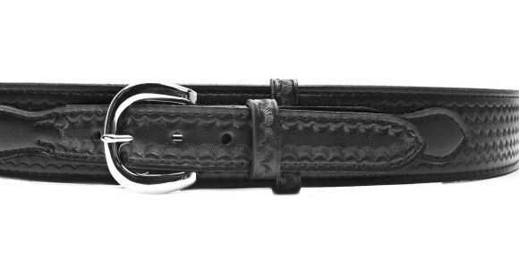Image of Safariland 146 Border Patrol Belt w/ Buckle, 2.25in Wide, Black Basketweave - 40 in