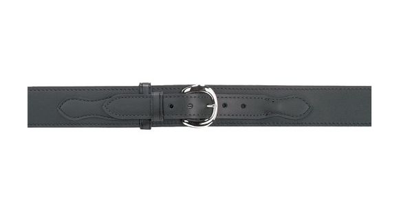 Image of Safariland 146 Border Patrol Belt, 2.25in Wide, Basket Black, Brass Buckle, Size - 32 in
