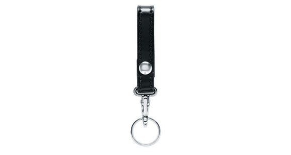 Image of Safariland 169S Key Ring W/ 1 Snap, Plain Black W/ Snap Closure 169S-2BL