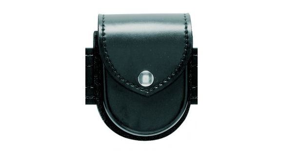 Image of Safariland 290 Double Cuff Pouch W/ Top Flap, STX Tactical Black W/ Black Plastic Snap 290-13PBL