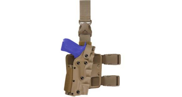 Image of Safariland 3085 Military Tactical Holster, Beretta M9/Beretta 92/Beretta M9A1/Beretta 92F/Beretta 96 Combat/Beretta 92F Compact, Right Hand, Brown, 3085-73-551