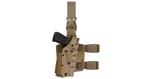 Image of Safariland 3085 Military Tactical Holster, Beretta M9/Beretta 92/Beretta M9A1/Beretta 92F/Beretta 96 Combat/Beretta 92F Compact, Right Hand, Tactical, Black, 3085-73-131