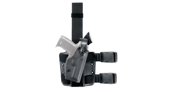 Image of Safariland 6004 SLS Tactical Holster w/Dbl Leg Straps, H&amp;K .45 Cocked &amp; Locked w/SF X200/X300 4.53in., STX Tactical, Black, Right Hand, 6004-3930-121