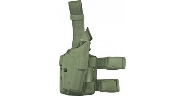Image of Safariland 6004 SLS Tactical Holster w/Dbl Leg Straps, Beretta PX4 Storm 9mm, .40 w/ITI M3/M6, TLR-1/TLR-2, Insight XTI Procyon, SF X200/X300 4.0in., OD Green, Right Hand, 6004-18021-561
