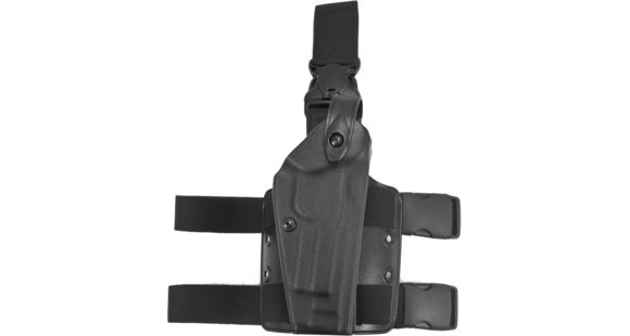 Image of Safariland 6005 SLS Tactical w/ Quick Release Leg Harness Holster, Beretta 92FC, Right Hand, Black, 6005-73-121-S