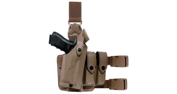 Image of Safariland 6005 SLS Tactical Holster w/Quick Release, Walther P99 2008 Model, STX Flat Dark Earth, Right Hand, 6005-384-551