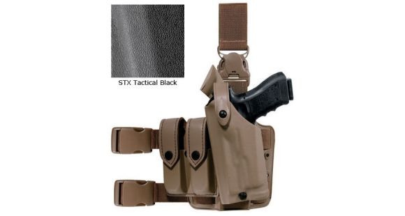 Image of Safariland 6005 SLS Tactical Holster w/Quick Release, Walther P99 2008 Model, STX Tactical, Black, Left Hand, 6005-384-122