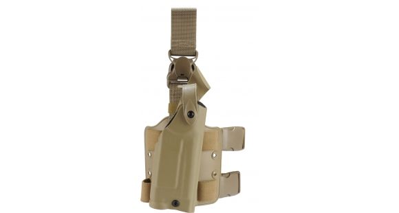 Image of Safariland 6005 SLS Tactical Holster w/Quick Release, H&amp;K .45 Cocked &amp; Locked w/SF X200/X300 4.53in., STX Flat Dark Earth, Right Hand, 6005-3930-551