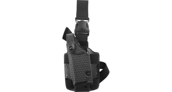 Image of Safariland 6005 SLS Tactical w/ Quick Release Leg Harness Holster, Left Hand, Basketweave, Basket Weave, 6005-64-482-SP10