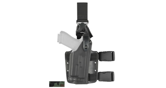 Image of Safariland 6005 SLS Tactical w/ Quick Release Leg Harness Holster, Right Hand, Black, 6005-265-511