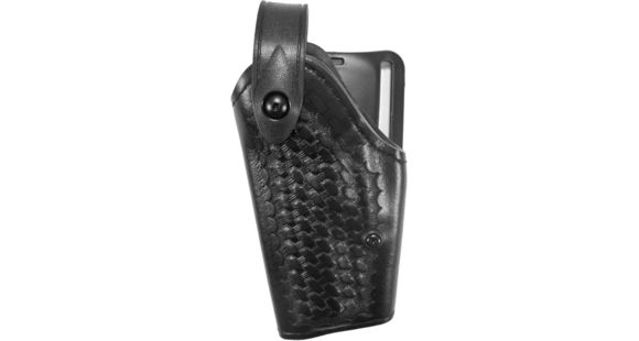 Image of Safariland 6280 Level II Retention Mid-Ride Holster, Beretta Cougar 8000DA, Left Hand, Basketweave, Black, 6280-171-82