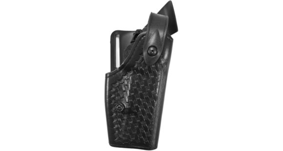 Image of Safariland 6280 SLS Level II Retention Mid-Ride Duty Holster, Smith &amp; Wesson M&amp;P 9/Smith &amp; Wesson M&amp;P 40, Right Hand, STX Basket Weave, Black, 6280-219-81-SH