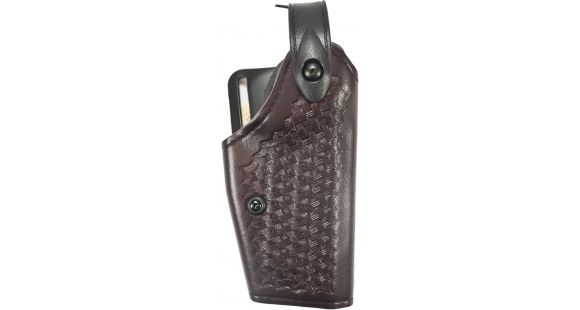 Image of Safariland SLS Mid-Ride Level II Duty Holster, Glock 20/Glock 21, Right Hand, Basketweave, Cordovan, 6280-38321-071OBL