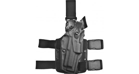 Image of Safariland 6305 ALS Tactical w/ Quick Release Leg Harness Holster, Beretta 92, Right Hand, STX Tactical, Black, 6305-73-131