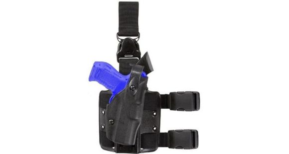 Image of Safariland 6305 ALS Tactical w/ Quick Release Leg Harness Holster, Beretta 92F, Right Hand, Tactical, Black, 6305-73-131-SH