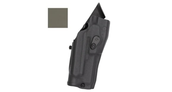 Image of Safariland 6354RDSO ALS Tactical Drop Leg Holster w/ QLS19 Fork, Glock 34 Gens 1-4, Streamlight TLR-1, QLS19 Fork, Right, Ranger Green, 1334278
