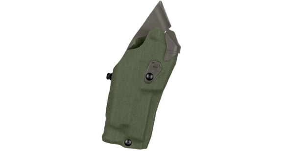 Image of Safariland 6354RDS ALS Tactical Drop Leg Holster w/ QLS19 Fork, Sig Sauer P320 Rx 9c w/ Light, Ranger Green, 6354RDS-7502-732-MS19