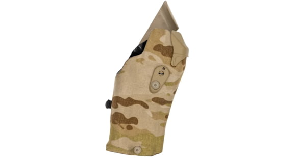Image of Safariland 6354RDS ALS Tactical Drop Leg Holster w/ QLS19 Fork, Glock 19 MOS, Streamlight TLR-1, QLS 19, Right, Cordura, MultiCam Arid, 1334950