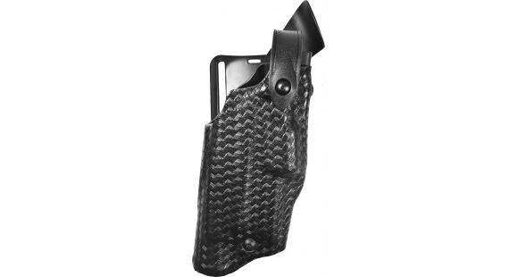 Image of Safariland 6360 Level III Retention ALS/SLS Duty Mid-Ride Holster, Springfield Armory XD 4in .45 ACP, Right Hand, STX Basket Weave, Black, 6360-148-81