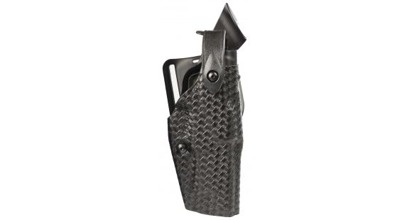 Image of Safariland 6360 Level III Retention ALS/SLS Duty Mid-Ride Holster, Springfield Armory XD 4in .45 ACP, Right Hand, STX Basket Weave, Black, 6360-149-81