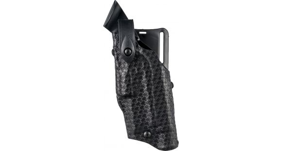 Image of Safariland 6360 Level III Retention ALS/SLS Duty Mid-Ride Holster, Smith &amp; Wesson M&amp;P 9/Smith &amp; Wesson M&amp;P 40, Left Hand, STX Basket Weave, Black, 6360-2192-482
