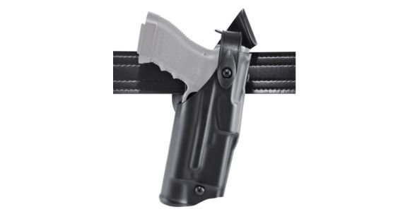 Image of Safariland 6360 Level III Retention ALS/SLS Duty Mid-Ride Holster, Walther P99/Smith &amp; Wesson SW99, Left Hand, STX Basket Weave, Black, 6360-84-482