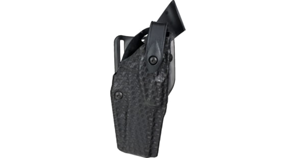 Image of Safariland 6360 Level III Retention ALS/SLS Duty Mid-Ride Holster, Springfield Armory 1911, Right Hand, STX Basket Weave, Black, 6360-56-481