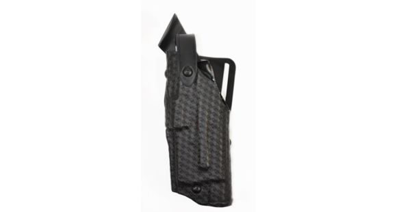 Image of Safariland 6360 Level III Retention ALS/SLS Duty Mid-Ride Holster, Beretta PX4 Storm .45 ACP, Right Hand, STX Basket Weave, Black, 6360-185-81