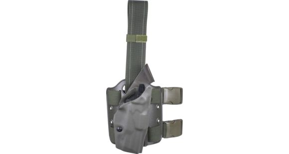 Image of Safariland 6384 ALS OMV Tactical Holster, S&amp;W M&amp;P 9L 5in. w/o Thumb Safety w/SF X200/X300, OD Green, Right Hand, 6384-8192-561