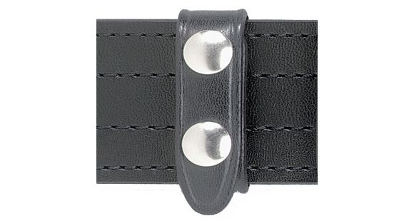 Image of Safariland 65 Belt Keeper, 2 Snap 0.75in.W, Pack Of 4, Basket Weave Black W/ Black Plastic Snap, 1.75in. Belt 65-4-4PBL
