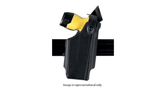 Image of Safariland 6520 SLS Level-II Retention, Clip On Holster, Taser X26A, Plain Black, Right Hand, 6520-264-411