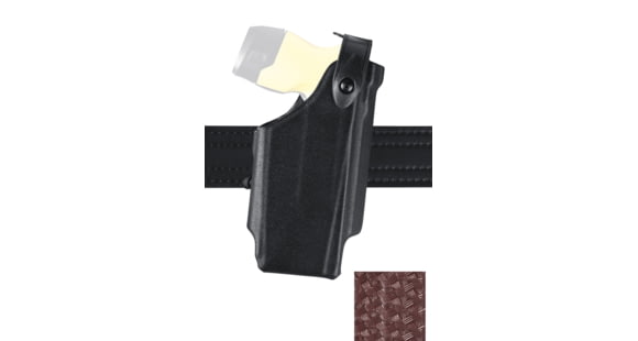 Image of Safariland 6520 SLS Level-II Retention, Clip On Holster, Taser X-26, Basket Weave Brown, Right Hand, 6520-64-071