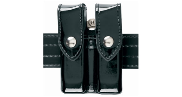 Image of Open Box, Dealer Demo, Safariland 72 Mag/Cuff Pouch, Top Flap - Hi Gloss Black, Ambidextrous 72-83-9B