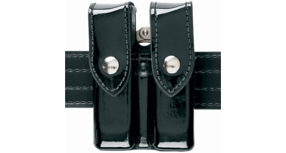 Image of Open Box, Dealer Demo, Safariland 72 Mag/Cuff Pouch, Top Flap - Plain Black, Ambidextrous 72-76-2