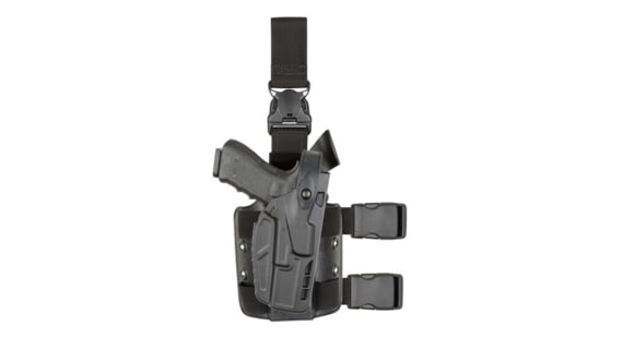 Image of Safariland 7305 7TS ALS/SLS Level III Tactical Holster w/Quick Release, Smith &amp; Wesson M&amp;P 40 Compact, Right Hand, Plain Black, Black, 7305-2192-411