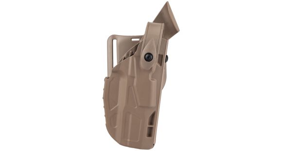 Image of Safariland 7360 7TS ALS/SLS Mid-Ride Level III Retention OWB Duty Holster, Smith &amp; Wesson M&amp;P 9/Smith &amp; Wesson M&amp;P 40, Right Hand, STX Plain, FDE Brown, 7360-219-551