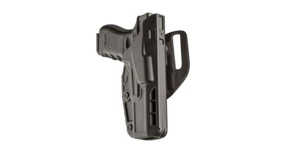Image of Safariland 7392 ALS Hi-Ride Level I Retention Duty Holster, Left Hand, Black, 7392-750-552
