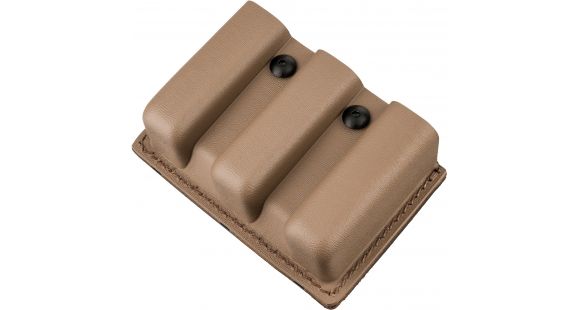 Image of Safariland 775 Slim Open-Top Triple Mag Pouch, Double Stacked 9mm Mags Gl17, 22, STX Tactical Flat Dark Earth, Ambi Shroud Mount 775-83-553