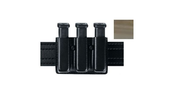 Image of Safariland 775 Slim Open-Top Triple Mag Pouch, Glock 20 10mm 4.6in., Glock 21 .45 Cal., STX Tactical OD, Ambi Shroud Mount 775-383-563