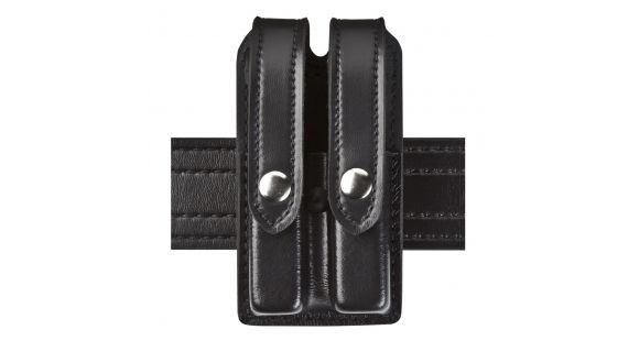 Image of Safariland 78 Slim Double Mag Pouch, S&amp;W M&amp;P .45, STX Tactical Black W/ Black Plastic Snap 78-419-23PBL