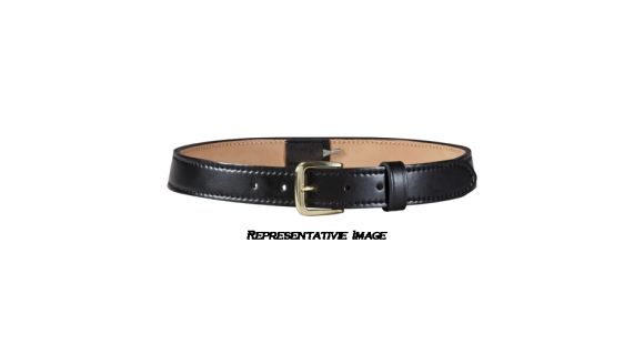 Image of Safariland 841 Contoured Dress Belt,1.25in w/Hidden Cuff Key,Plain Black 841-38-2C