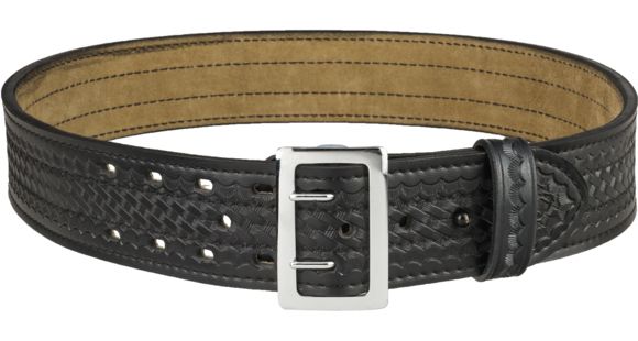 Image of Safariland 87 Suede Lined Belt, Chrome Buckle, Basket Black, Waist 30 in