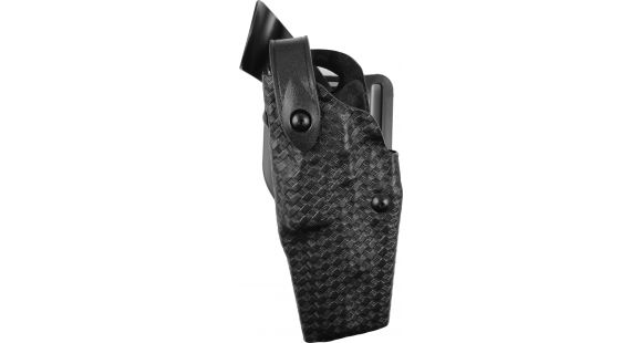 Image of Safariland 6360 Level III Retention ALS/SLS Duty Mid-Ride Holster, Colt 1911 Government, Left Hand, STX Basket Weave, Black, 6360-53-482