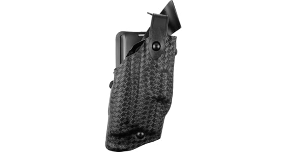 Image of Safariland 6360 Level III Retention ALS/SLS Duty Mid-Ride Holster, SIG Sauer P229R, Right Hand, STX Basket Weave, Black, 6360-7442-481