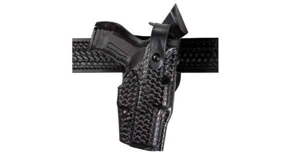 Image of Safariland 6360 ALS Level III w/ Ride UBL Holster, Smith &amp; Wesson M&amp;P 45, Left Hand, Basketweave, Black, 6360-519-82-SH