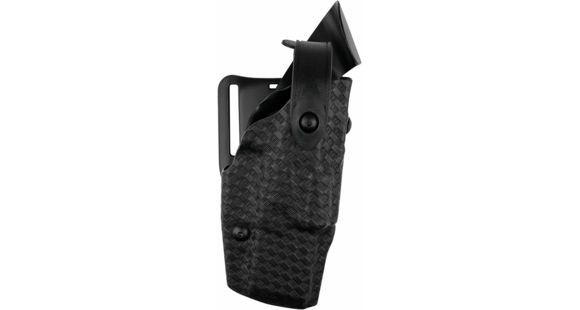 Image of Safariland 6360 Level III Retention ALS/SLS Duty Mid-Ride Holster, Smith &amp; Wesson M&amp;P 9/Smith &amp; Wesson M&amp;P 40, Left Hand, STX Basket Weave, Black, 6360-219-482