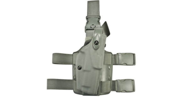 Image of Safariland 6305 ALS Tactical w/ Quick Release Leg Harness Holster, Right Hand, Foliage Green, 6305-73-541-MS15-MS26