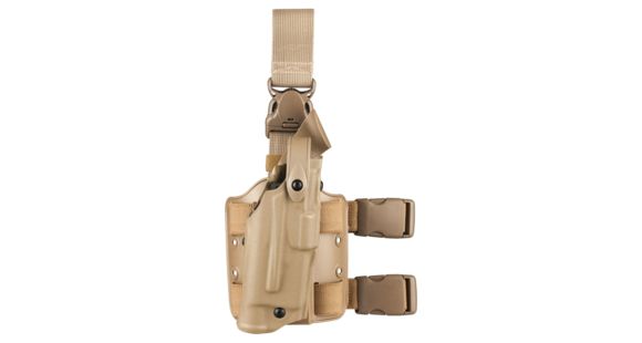 Image of Safariland 6305 ALS Tactical w/ Quick Release Leg Harness Holster, Springfield Armory XD 4in .45 ACP, Right Hand, STX Tactical, Flat Dark Earth, 6305-148-551