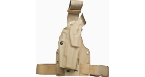Image of Safariland 6354 ALS Tactical Thigh Holster, Colt 1911/Springfield Armory 1911/Smith &amp; Wesson SW1911, Right Hand, Brown, 6354-53-551-SP10