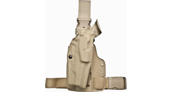 Image of Safariland 6355 ALS Tactical Thigh Holster, Colt 1911/Springfield Armory 1911/Smith &amp; Wesson SW1911, Right Hand, Brown, 6355-53-551-SP10